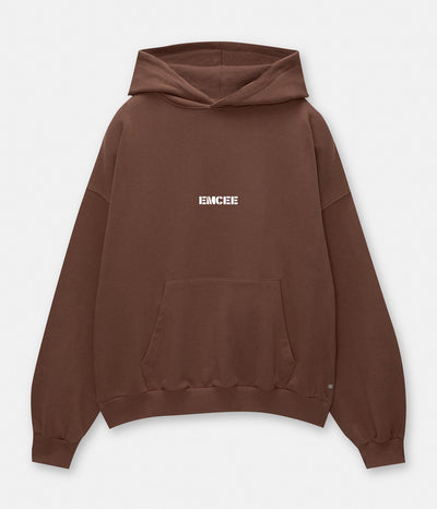 Emcee - Boxy Hoodie Brown