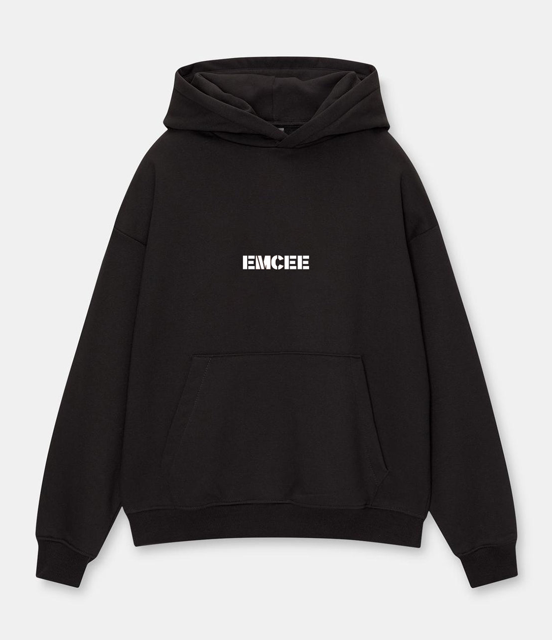 Emcee - Boxy Hoodie Black